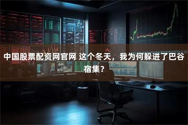 中国股票配资网官网 这个冬天，我为何躲进了巴谷宿集？